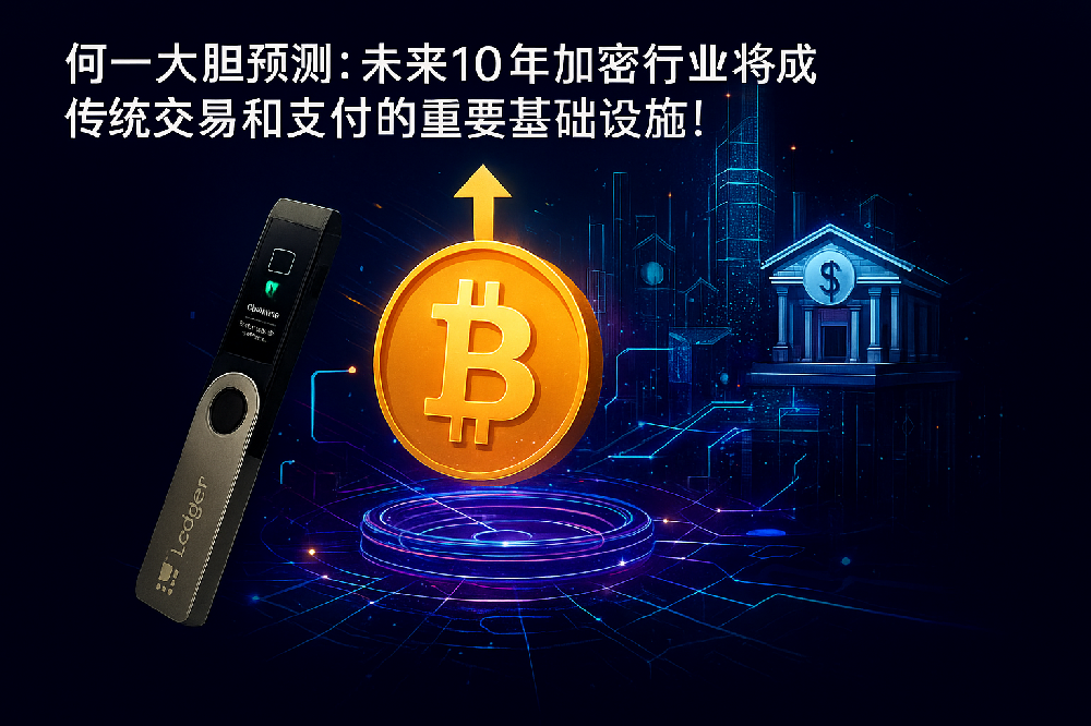 何一大胆预测：未来10年加密行业将成传统交易和支付的重要基础设施！